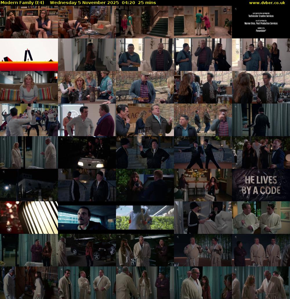 Modern Family (E4) Wednesday 5 November 2025 04:20 - 04:45