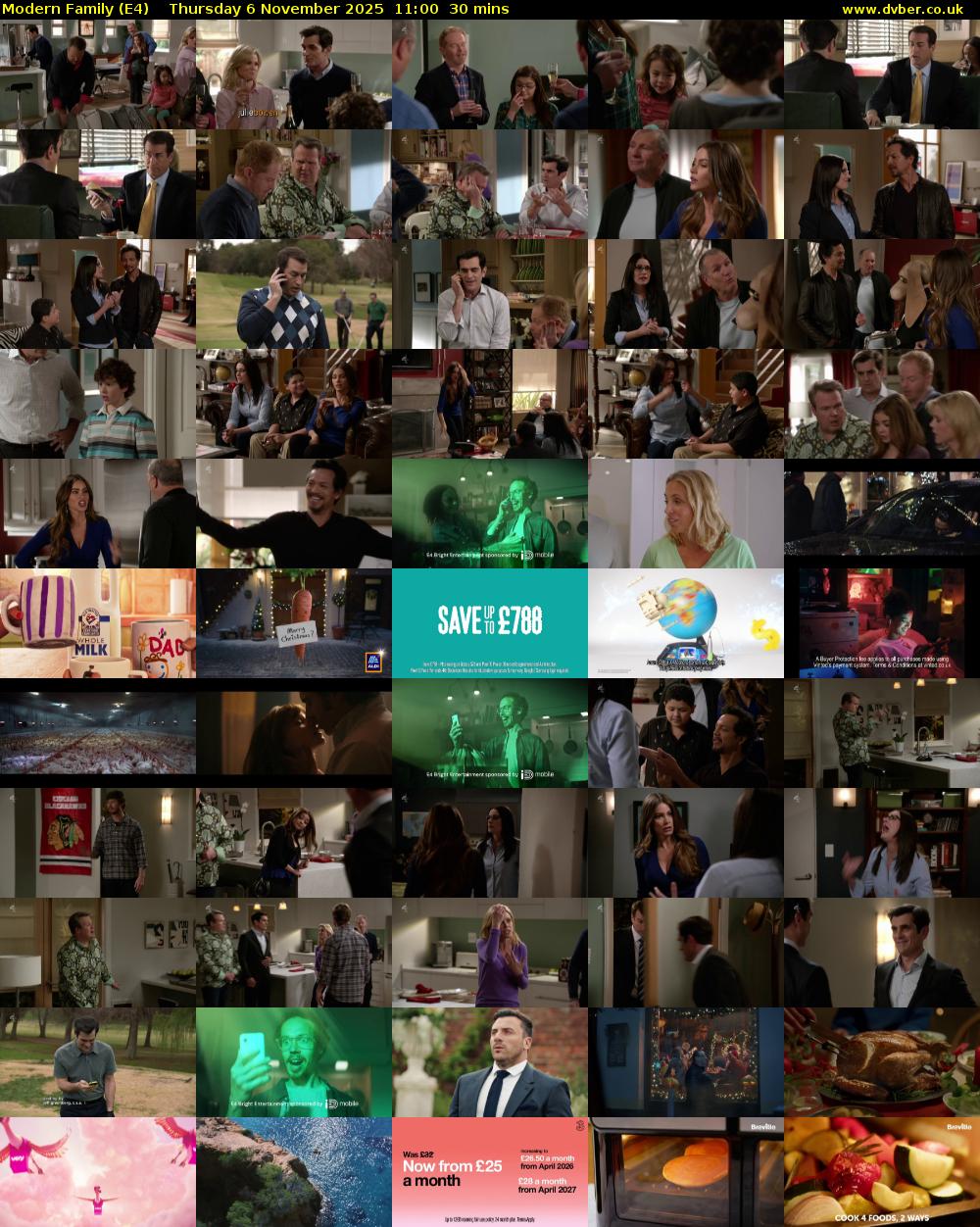 Modern Family (E4) Thursday 6 November 2025 11:00 - 11:30