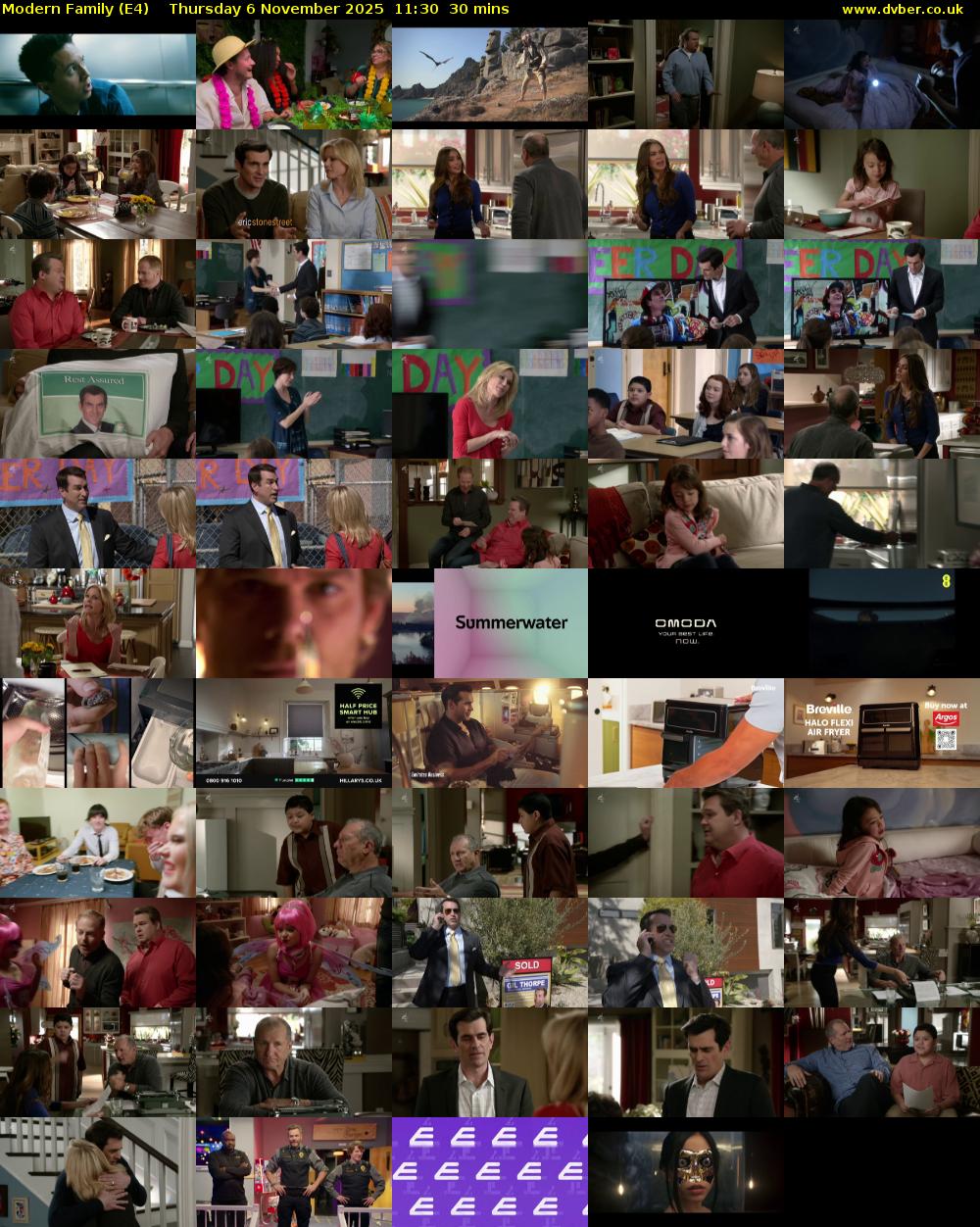 Modern Family (E4) Thursday 6 November 2025 11:30 - 12:00