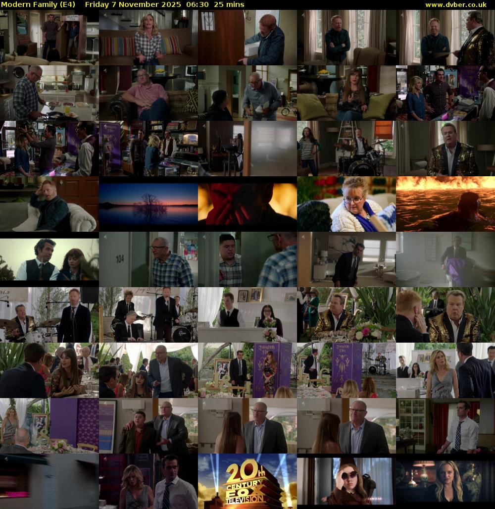 Modern Family (E4) Friday 7 November 2025 06:30 - 06:55