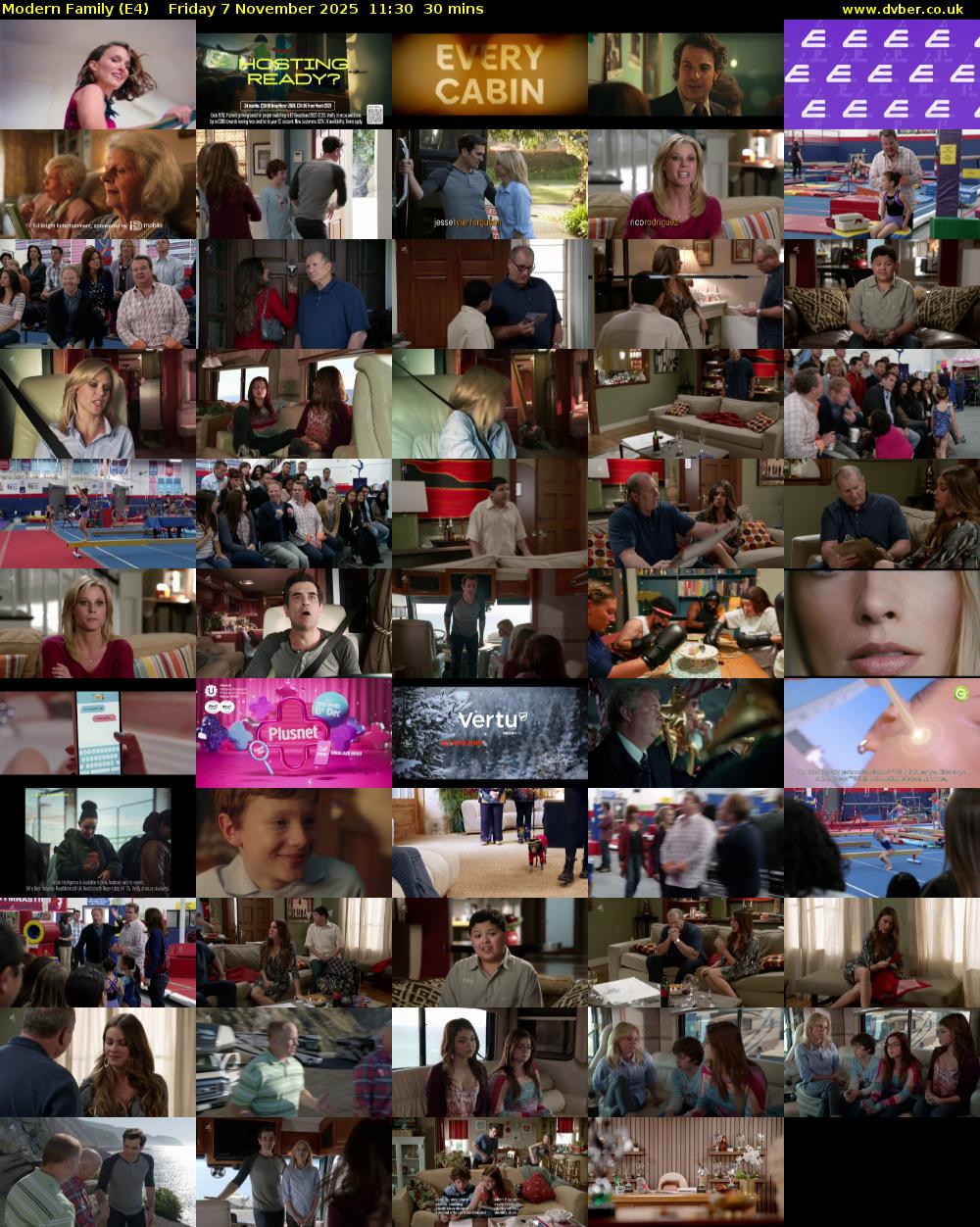 Modern Family (E4) Friday 7 November 2025 11:30 - 12:00