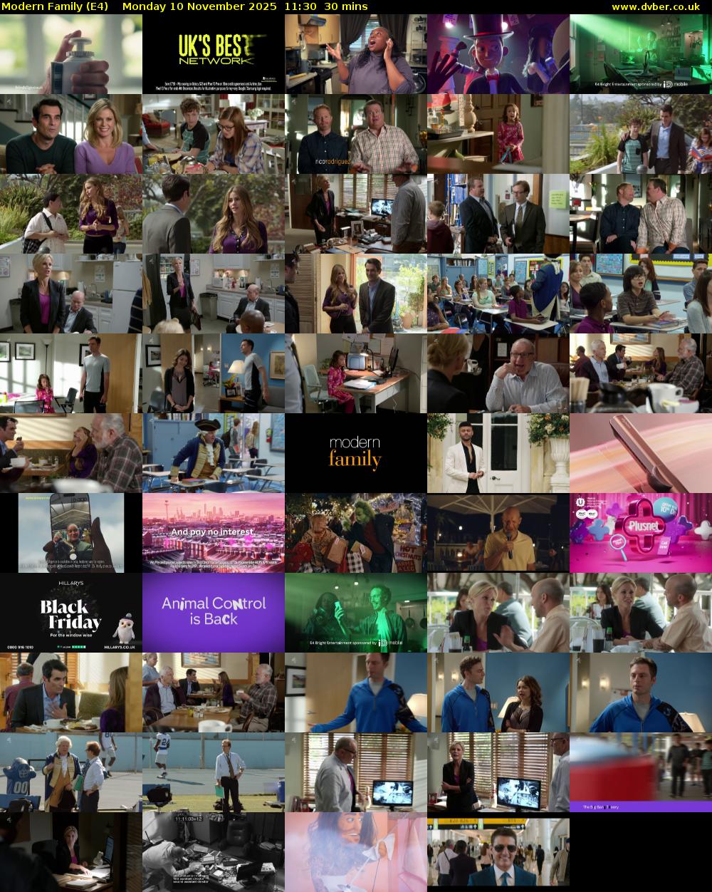 Modern Family (E4) Monday 10 November 2025 11:30 - 12:00
