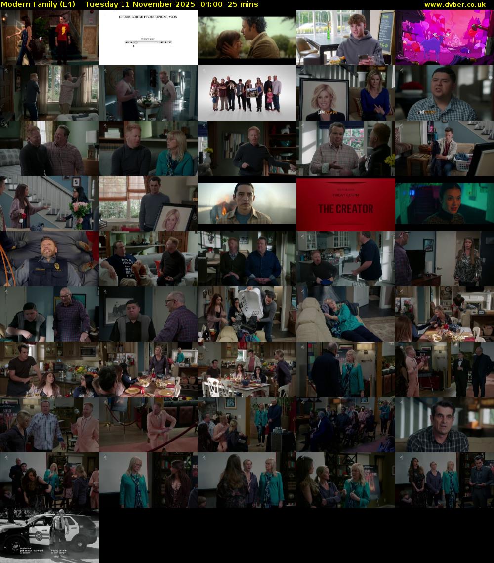 Modern Family (E4) Tuesday 11 November 2025 04:00 - 04:25