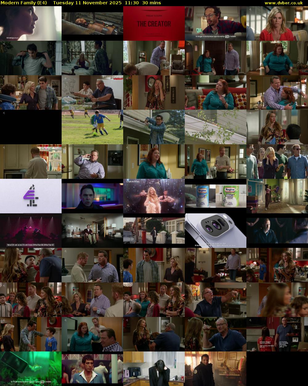 Modern Family (E4) Tuesday 11 November 2025 11:30 - 12:00