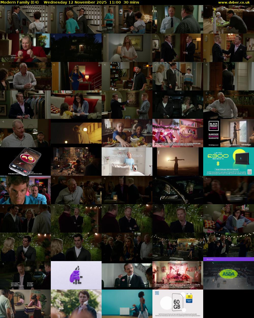 Modern Family (E4) Wednesday 12 November 2025 11:00 - 11:30