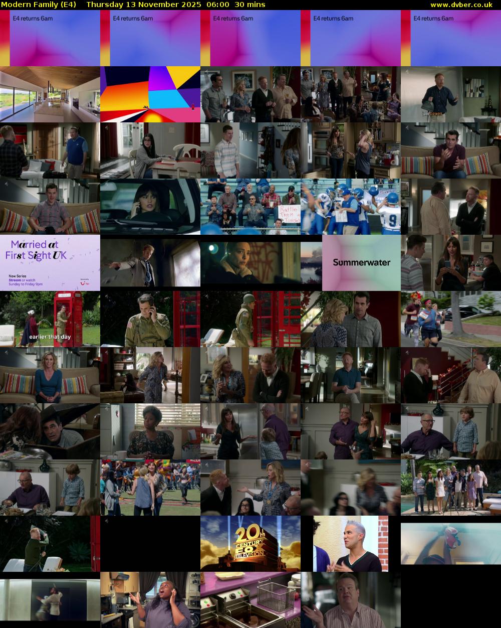 Modern Family (E4) Thursday 13 November 2025 06:00 - 06:30