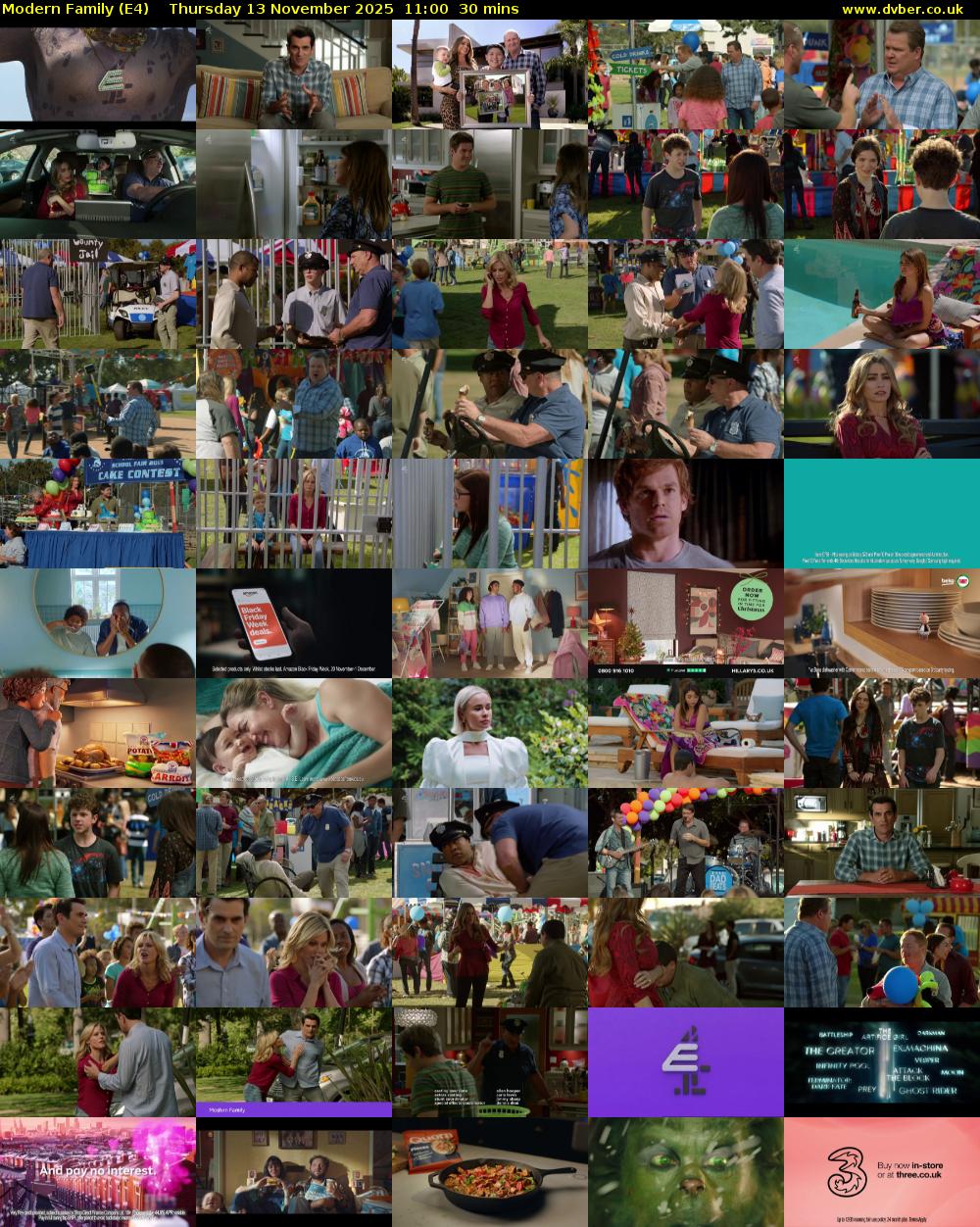 Modern Family (E4) Thursday 13 November 2025 11:00 - 11:30
