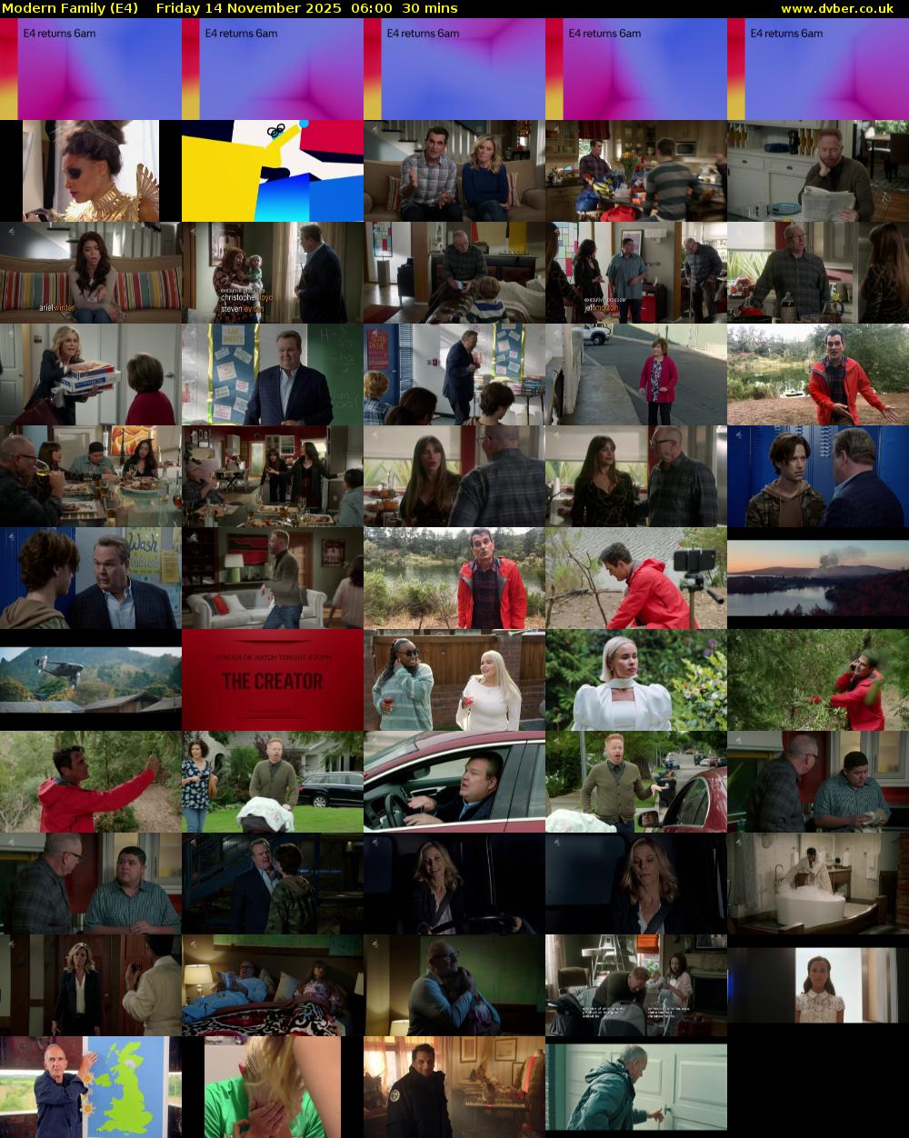 Modern Family (E4) Friday 14 November 2025 06:00 - 06:30