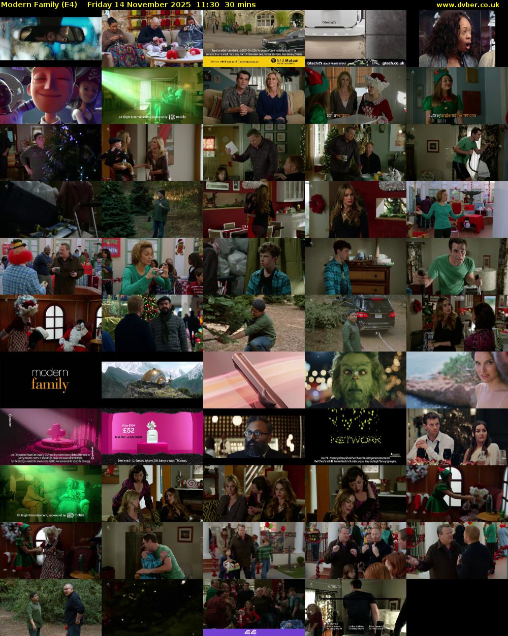 Modern Family (E4) Friday 14 November 2025 11:30 - 12:00