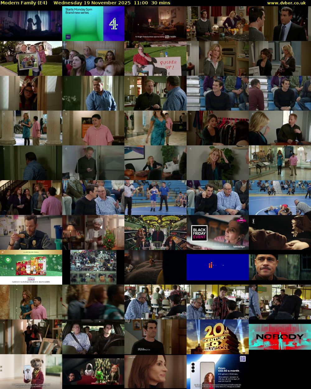 Modern Family (E4) Wednesday 19 November 2025 11:00 - 11:30
