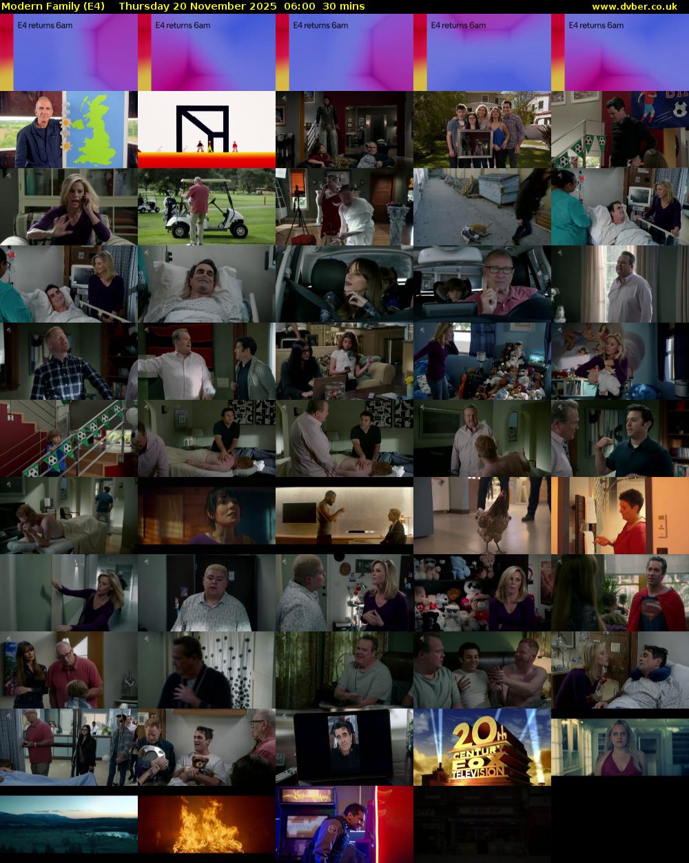 Modern Family (E4) Thursday 20 November 2025 06:00 - 06:30