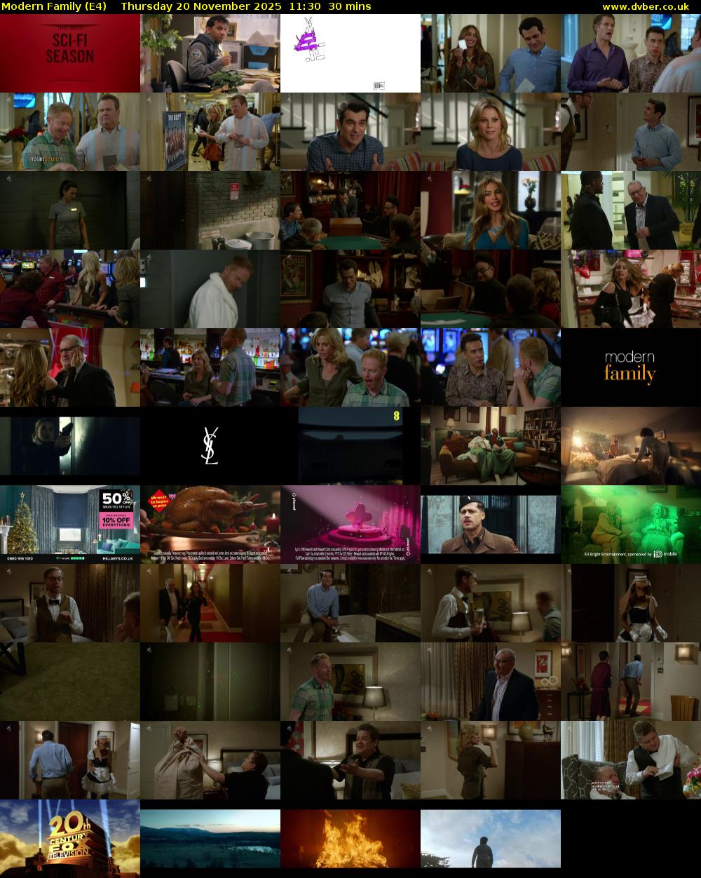 Modern Family (E4) Thursday 20 November 2025 11:30 - 12:00