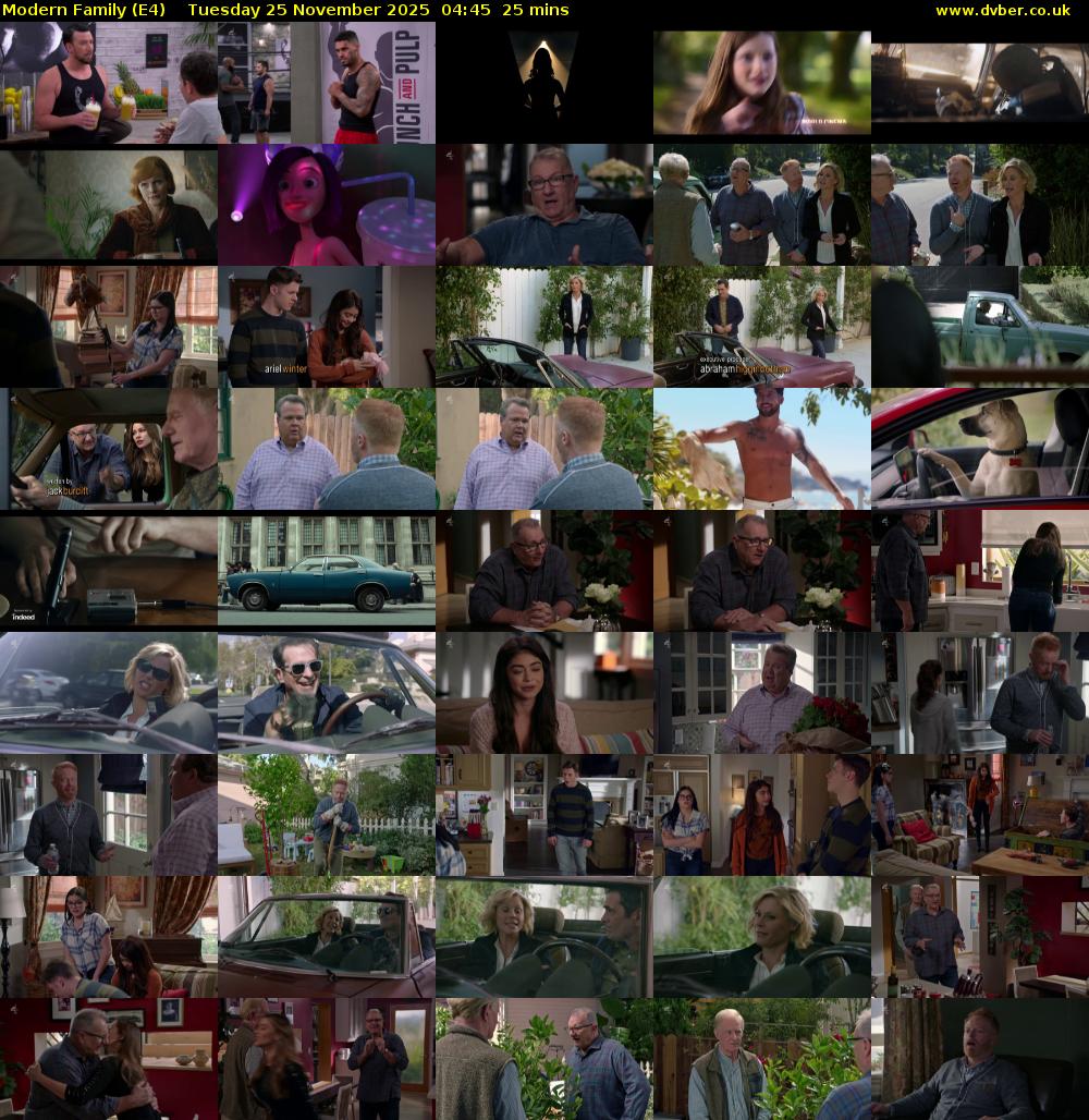 Modern Family (E4) Tuesday 25 November 2025 04:45 - 05:10