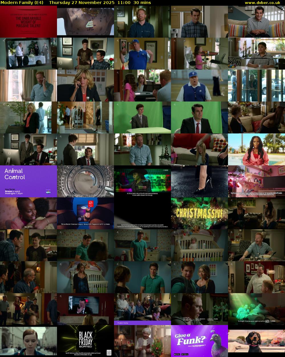 Modern Family (E4) Thursday 27 November 2025 11:00 - 11:30