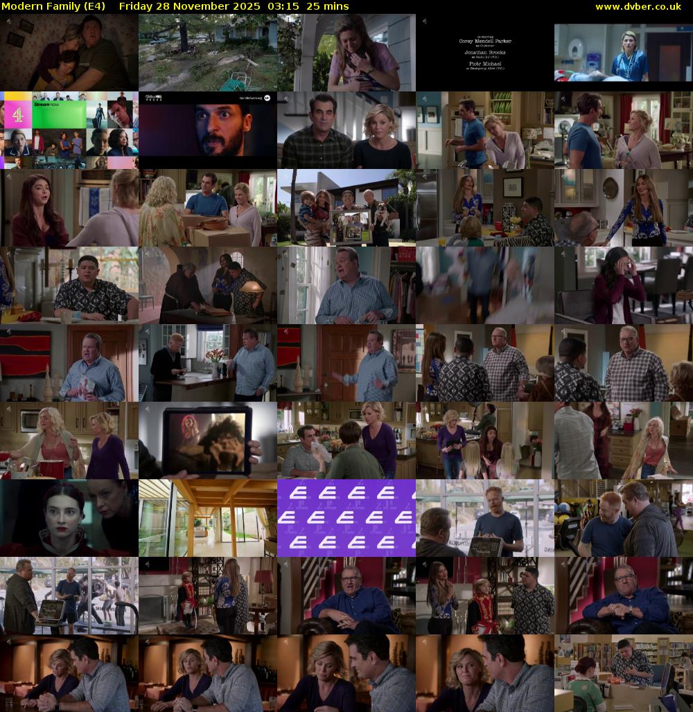 Modern Family (E4) Friday 28 November 2025 03:15 - 03:40
