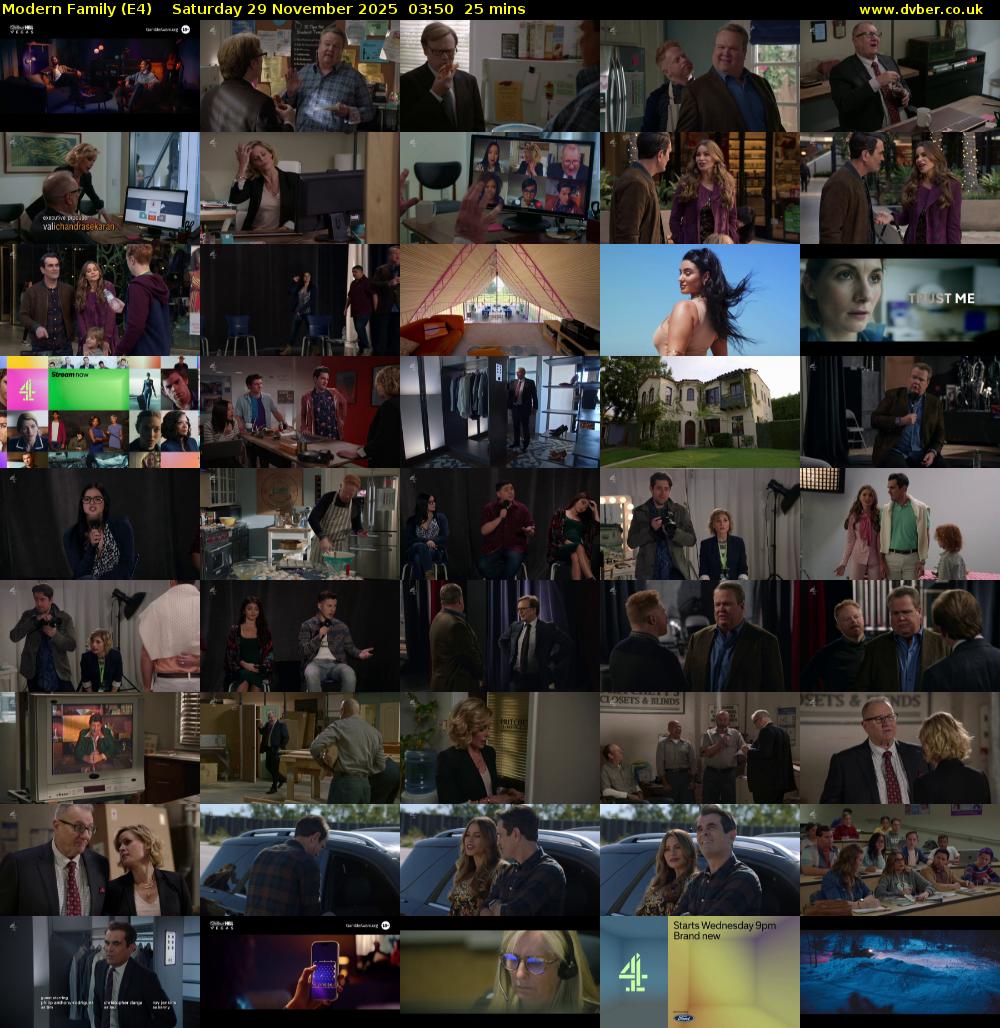 Modern Family (E4) Saturday 29 November 2025 03:50 - 04:15