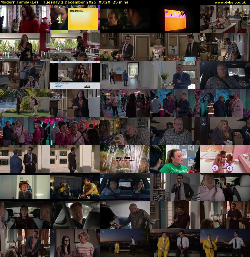 Modern Family (E4) Tuesday 2 December 2025 03:20 - 03:45