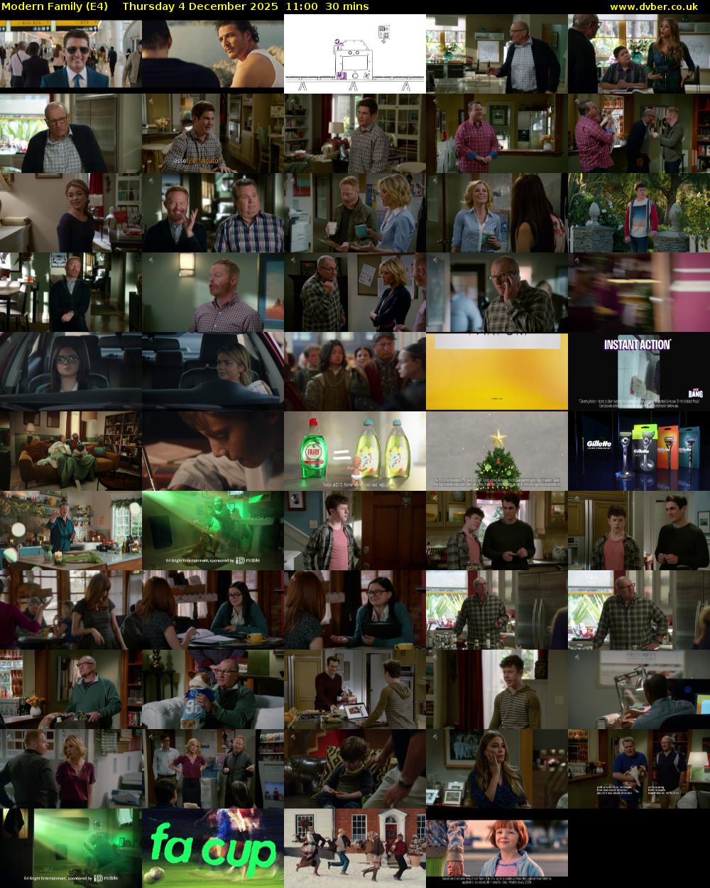Modern Family (E4) Thursday 4 December 2025 11:00 - 11:30