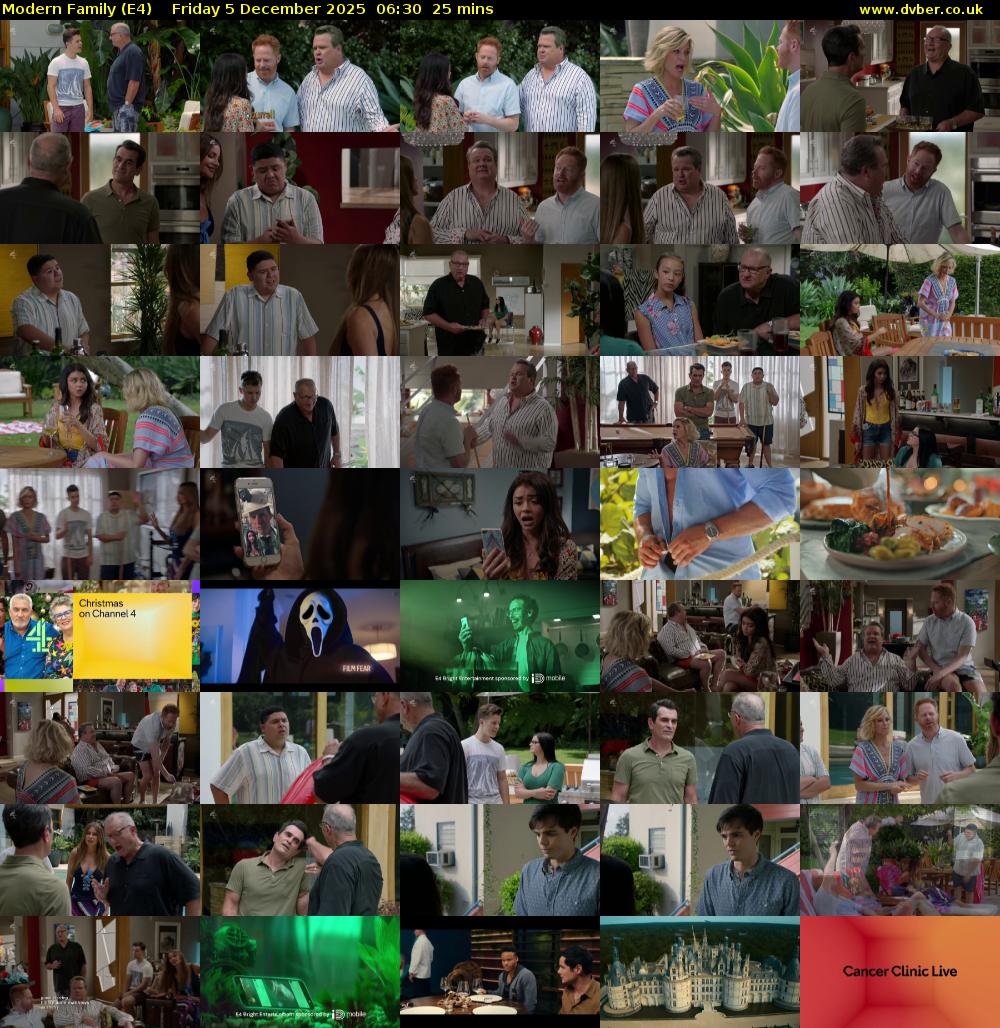 Modern Family (E4) Friday 5 December 2025 06:30 - 06:55