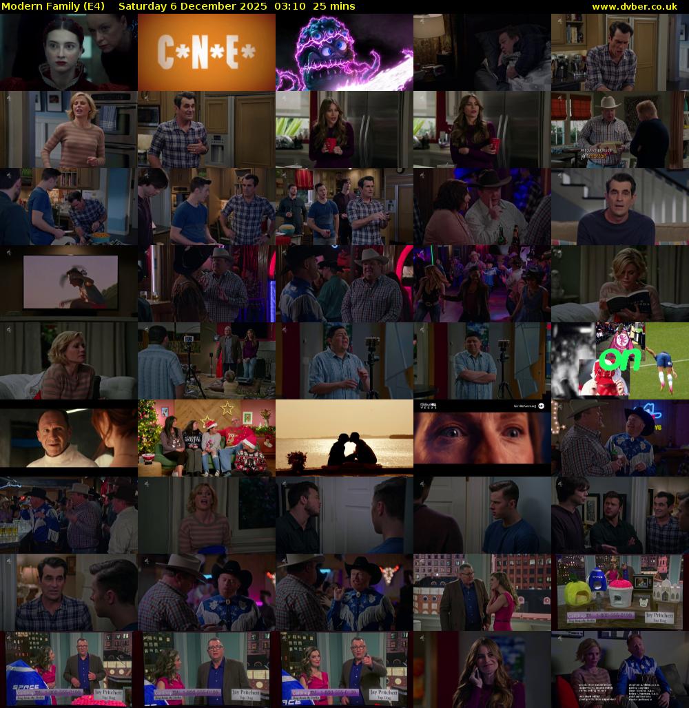 Modern Family (E4) Saturday 6 December 2025 03:10 - 03:35