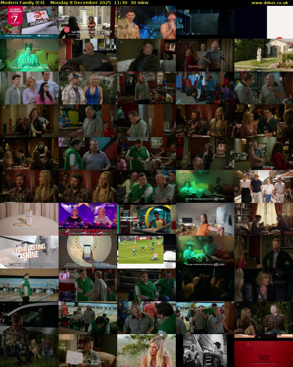 Modern Family (E4) Monday 8 December 2025 11:30 - 12:00