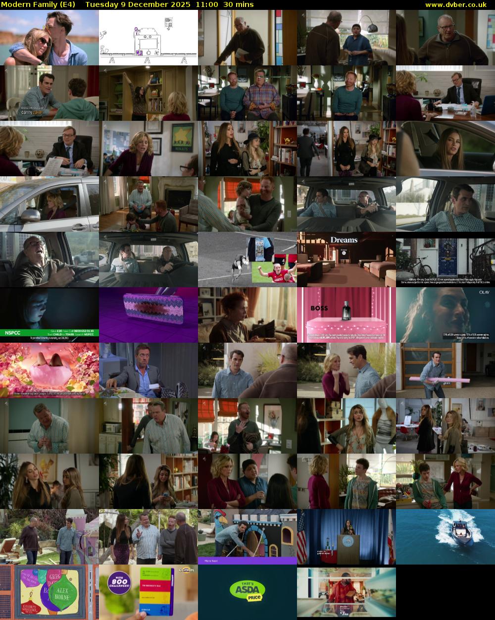 Modern Family (E4) Tuesday 9 December 2025 11:00 - 11:30