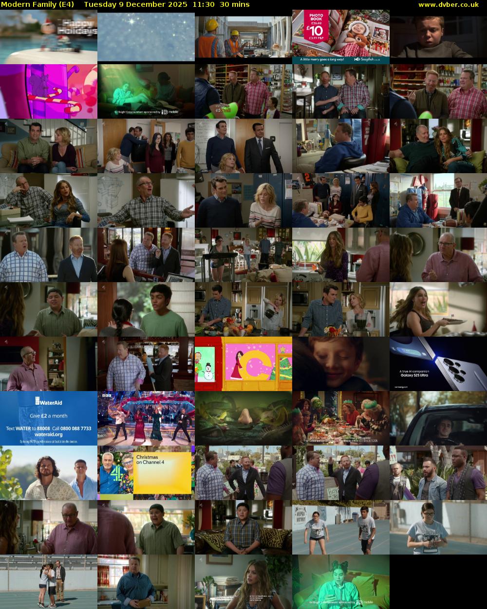 Modern Family (E4) Tuesday 9 December 2025 11:30 - 12:00