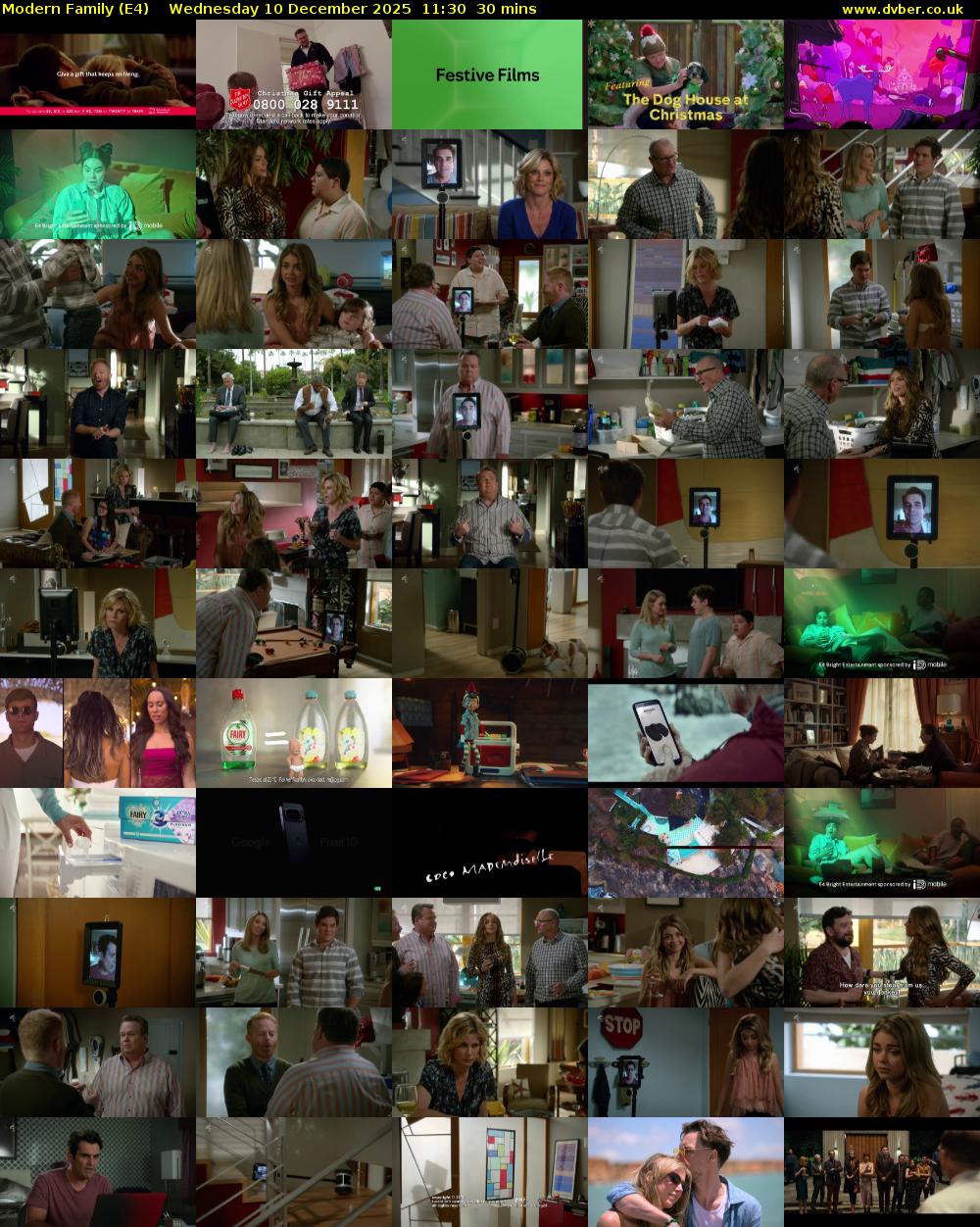 Modern Family (E4) Wednesday 10 December 2025 11:30 - 12:00