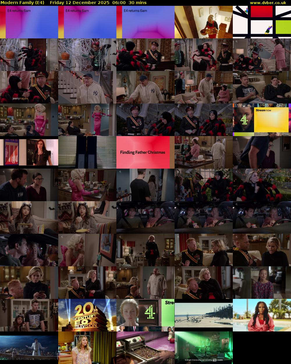 Modern Family (E4) Friday 12 December 2025 06:00 - 06:30