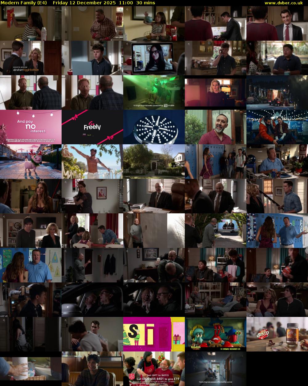 Modern Family (E4) Friday 12 December 2025 11:00 - 11:30