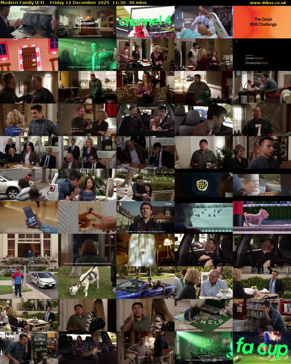 Modern Family (E4) Friday 12 December 2025 11:30 - 12:00