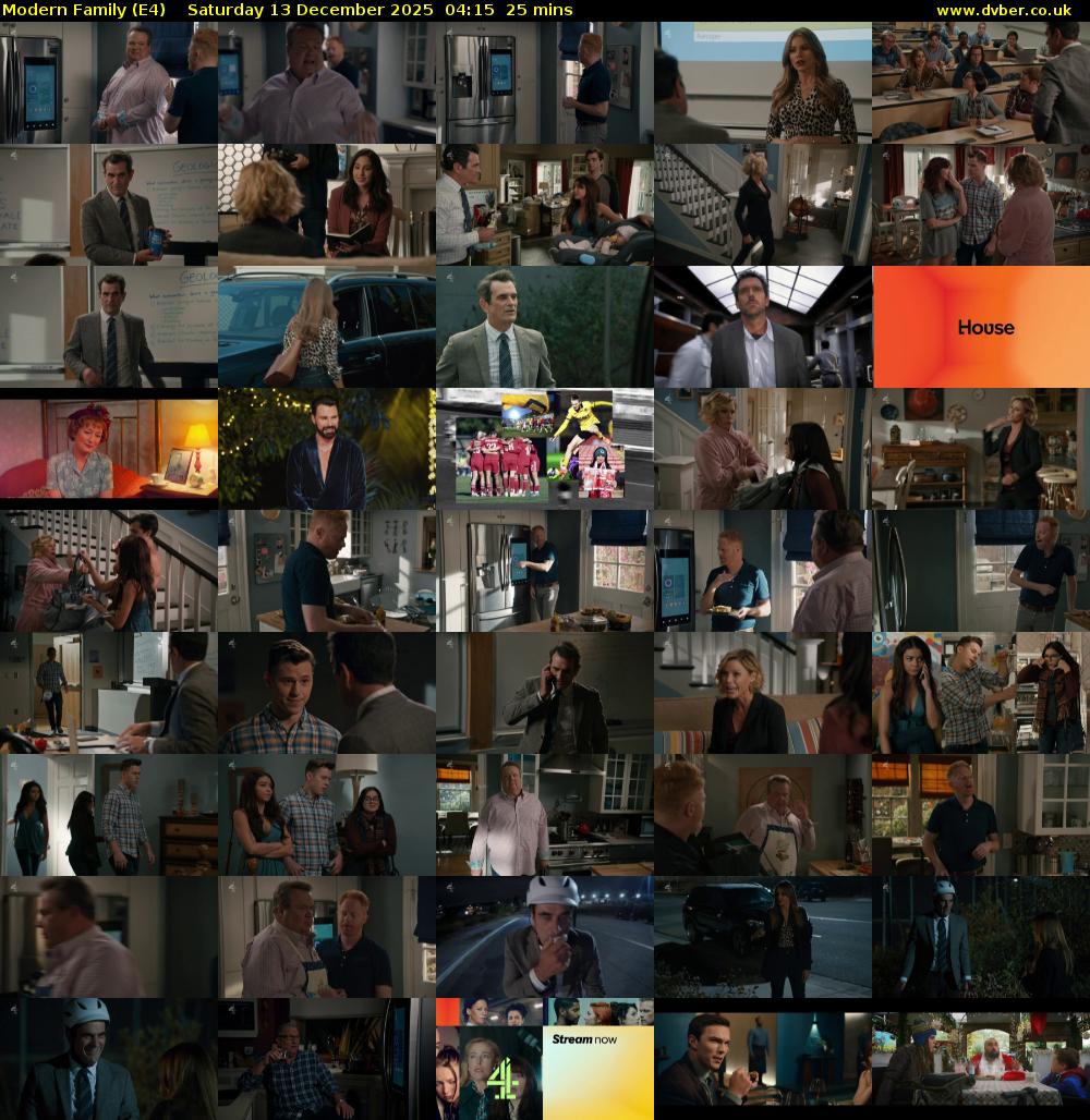 Modern Family (E4) Saturday 13 December 2025 04:15 - 04:40