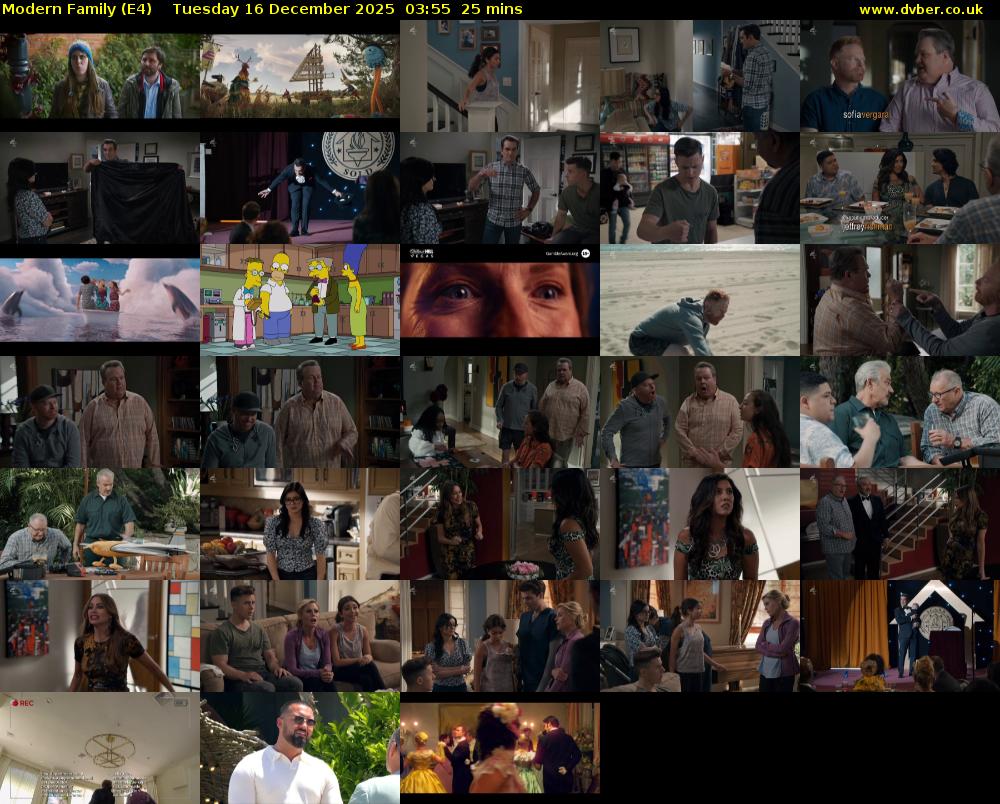 Modern Family (E4) Tuesday 16 December 2025 03:55 - 04:20