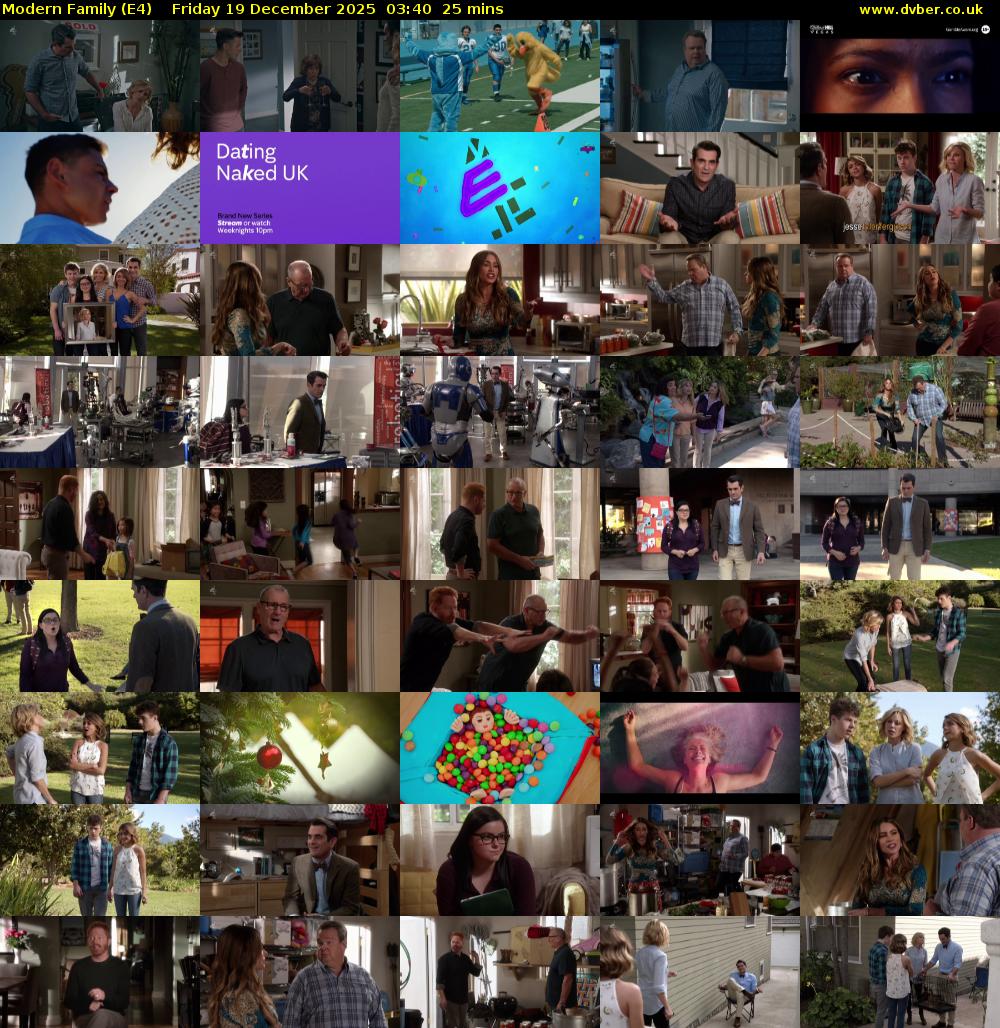 Modern Family (E4) Friday 19 December 2025 03:40 - 04:05