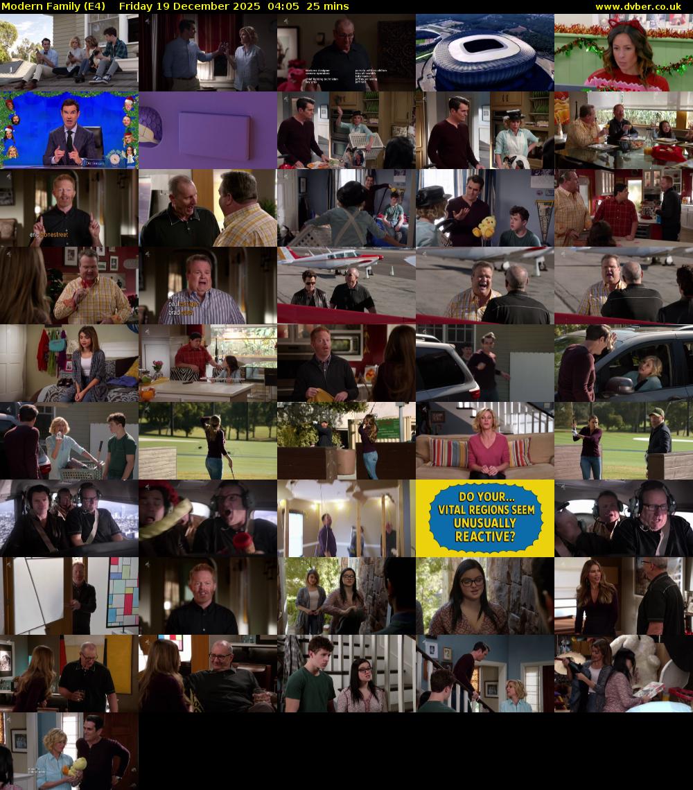 Modern Family (E4) Friday 19 December 2025 04:05 - 04:30
