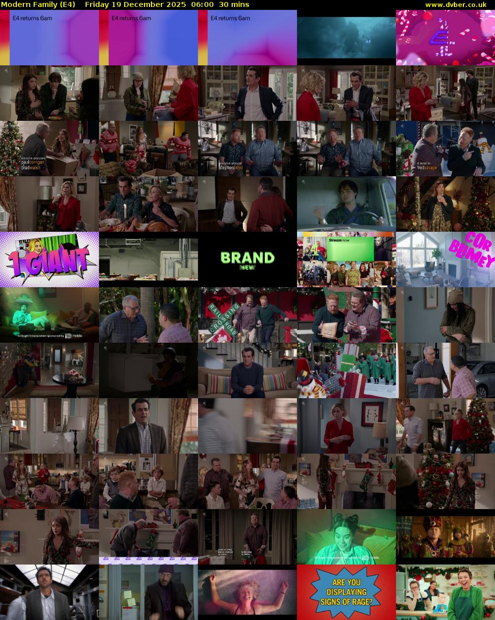 Modern Family (E4) Friday 19 December 2025 06:00 - 06:30