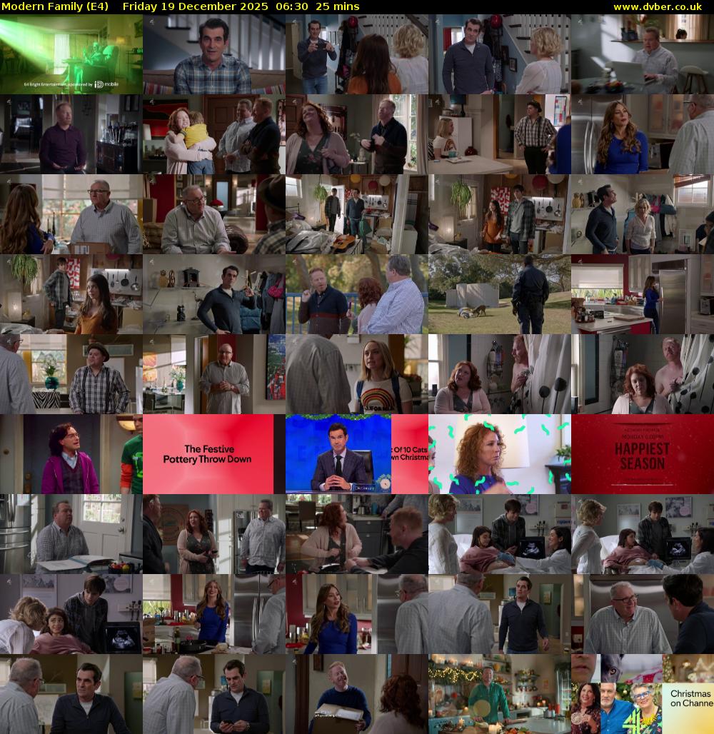 Modern Family (E4) Friday 19 December 2025 06:30 - 06:55