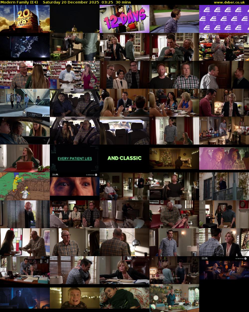 Modern Family (E4) Saturday 20 December 2025 03:25 - 03:55