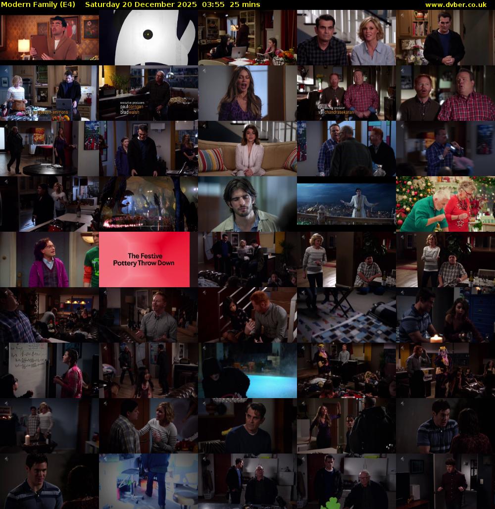 Modern Family (E4) Saturday 20 December 2025 03:55 - 04:20