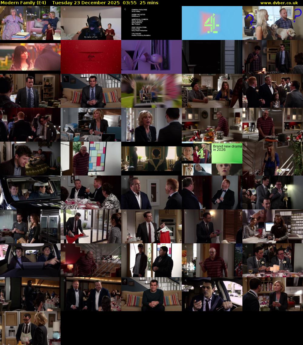 Modern Family (E4) Tuesday 23 December 2025 03:55 - 04:20