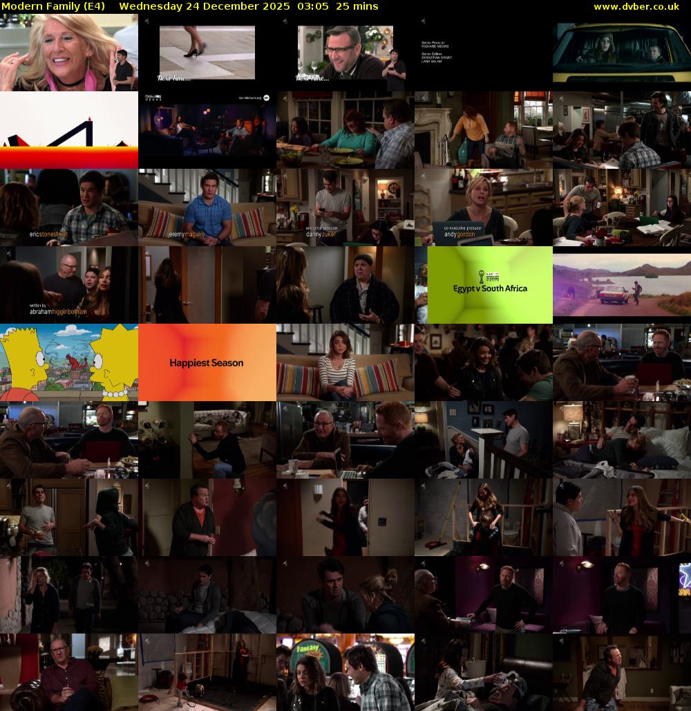 Modern Family (E4) Wednesday 24 December 2025 03:05 - 03:30