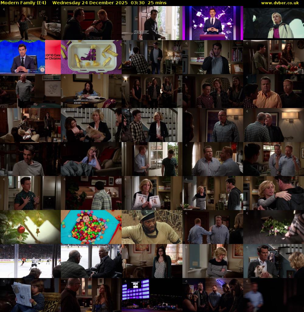 Modern Family (E4) Wednesday 24 December 2025 03:30 - 03:55