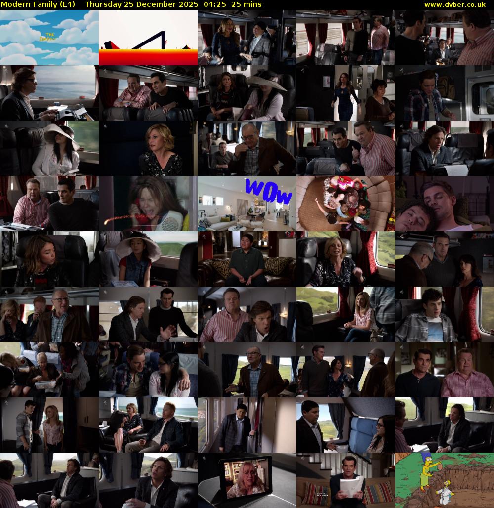 Modern Family (E4) Thursday 25 December 2025 04:25 - 04:50