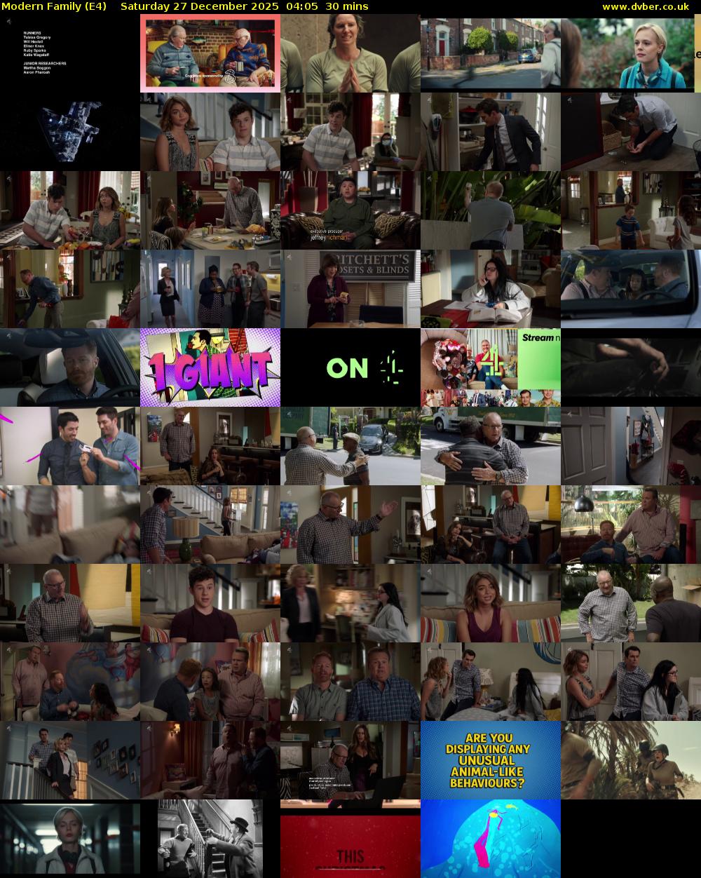 Modern Family (E4) Saturday 27 December 2025 04:05 - 04:35