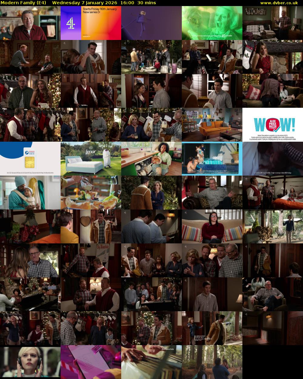 Modern Family (E4) Wednesday 7 January 2026 16:00 - 16:30