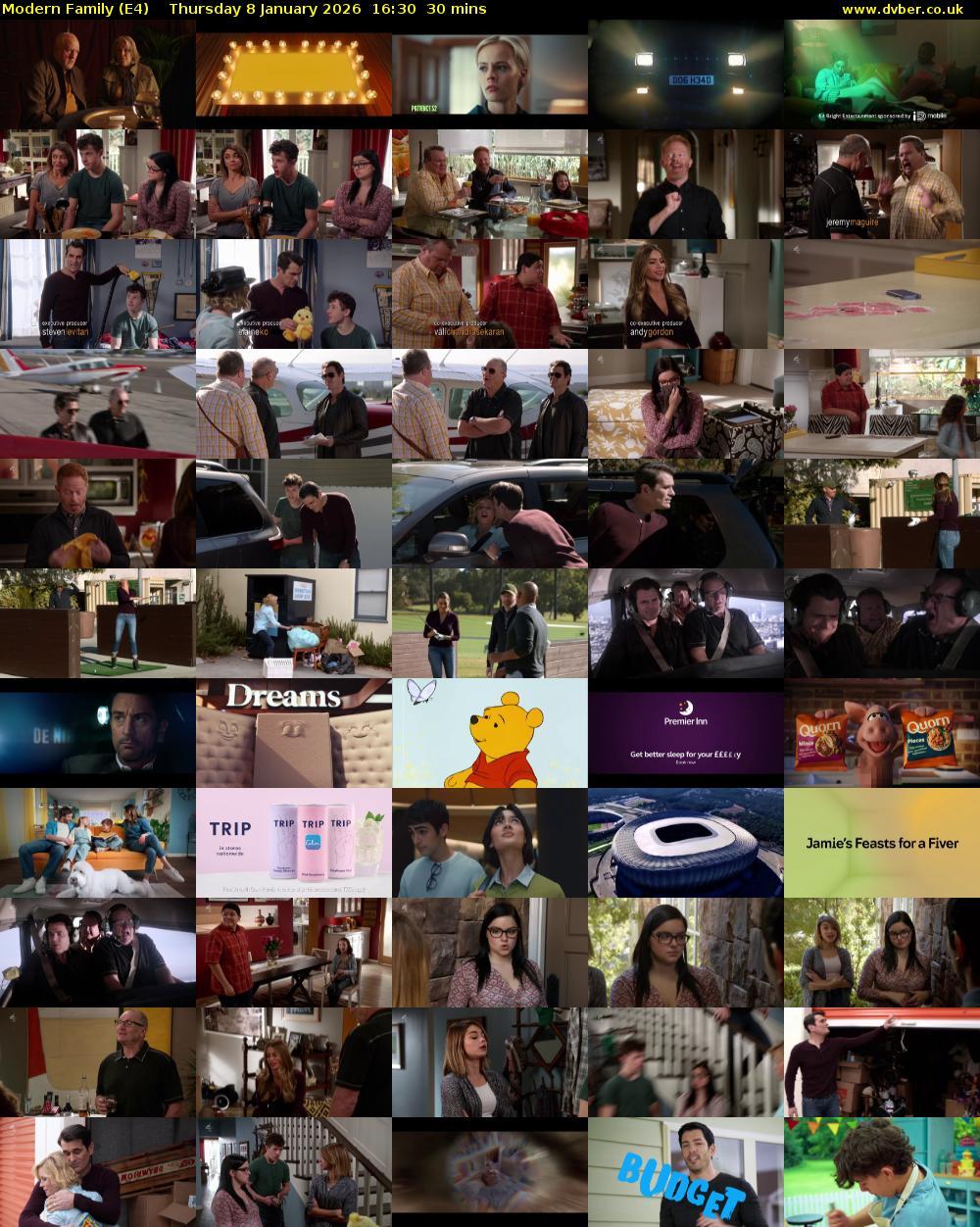 Modern Family (E4) Thursday 8 January 2026 16:30 - 17:00