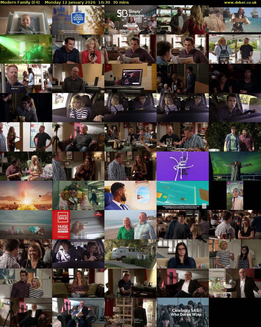 Modern Family (E4) Monday 12 January 2026 10:30 - 11:00