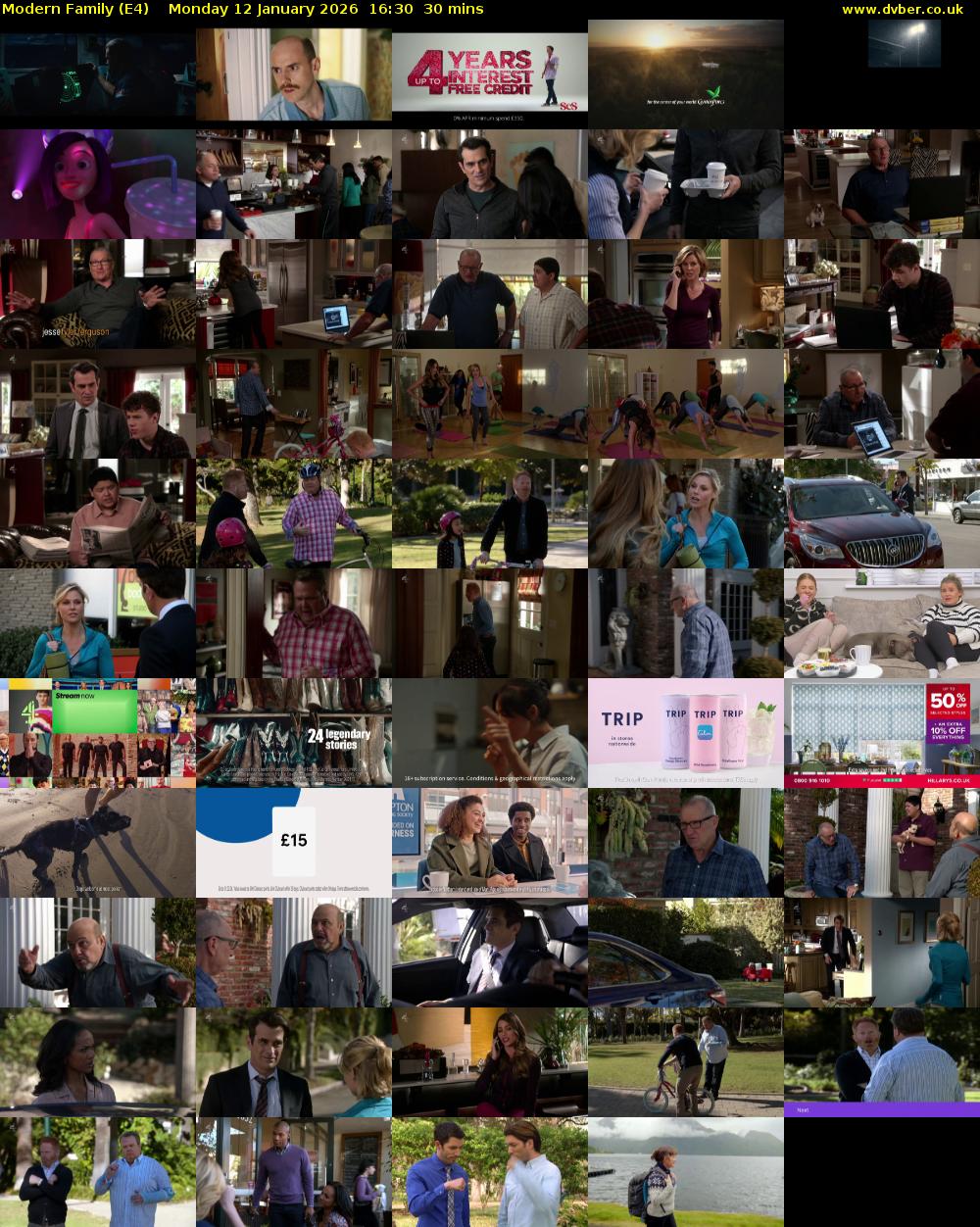 Modern Family (E4) Monday 12 January 2026 16:30 - 17:00