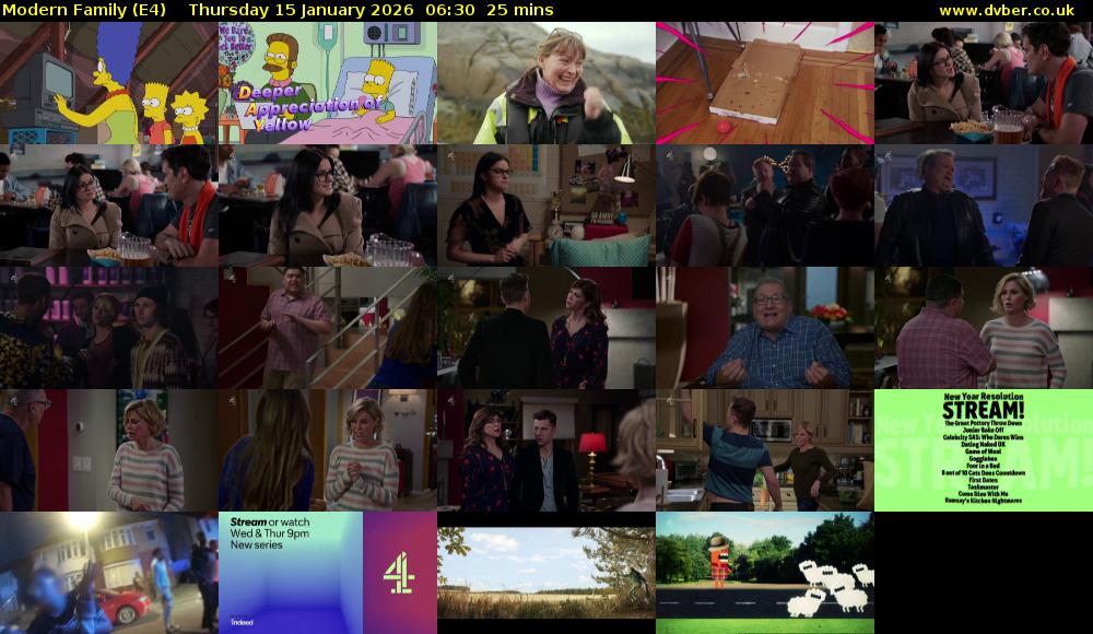 Modern Family (E4) Thursday 15 January 2026 06:30 - 06:55