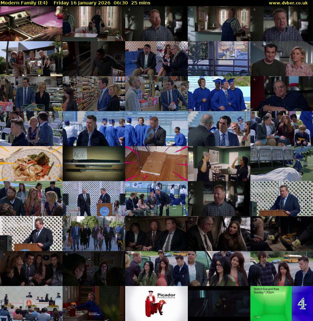 Modern Family (E4) Friday 16 January 2026 06:30 - 06:55